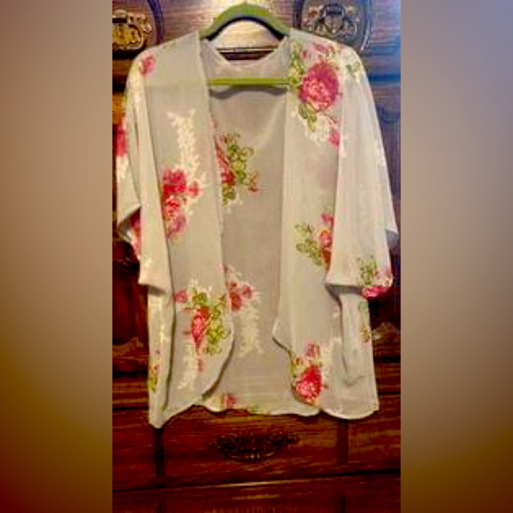 Sheer kimono style one size